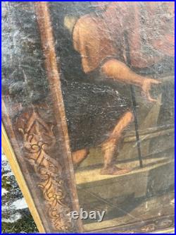 Peinture ItalienneXVIIe Huile Sur Toile Le Massacre Des Innocents Lucas Penni