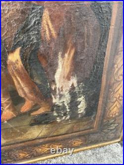 Peinture ItalienneXVIIe Huile Sur Toile Le Massacre Des Innocents Lucas Penni