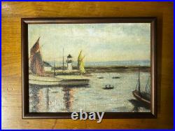 Peinture Marine Port De Peche A Voile Signee Fp Huile Sur Toile Debut Xxeme Peinture Marine Port De Peche A Voile Signee Fp Huile Sur Toile Debut Xxeme