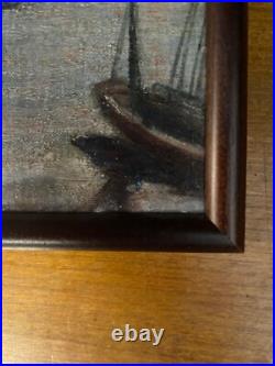Peinture Marine Port De Peche A Voile Signee Fp Huile Sur Toile Debut Xxeme Peinture Marine Port De Peche A Voile Signee Fp Huile Sur Toile Debut Xxeme