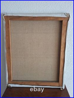 Peinture ancienne huile Sur Toile Fleurs. Tableau Signé
