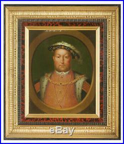 Portrait De Henri VIII Dans Le Goût De Holbein. Huile sur panneau