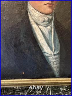 Portrait De Jeune Homme, Fin XVIII Eme, Début XIX Ème, Huile Sur Toile Portrait De Jeune Homme, Fin XVIII Eme, Début XIX Ème, Huile Sur Toile