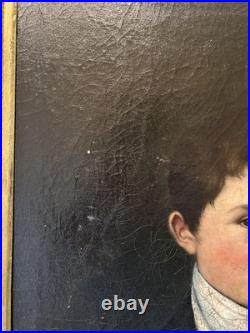 Portrait De Jeune Homme, Fin XVIII Eme, Début XIX Ème, Huile Sur Toile Portrait De Jeune Homme, Fin XVIII Eme, Début XIX Ème, Huile Sur Toile
