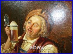 Portrait Huile Sur Toile 19E Siècle Signé NKI-133 Portrait Huile Sur Toile 19E Siècle Signé NKI-133