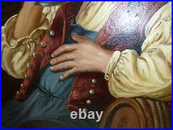 Portrait Huile Sur Toile 19E Siècle Signé NKI-133 Portrait Huile Sur Toile 19E Siècle Signé NKI-133