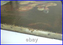 Portrait Huile Sur Toile 19E Siècle Signé NKI-133 Portrait Huile Sur Toile 19E Siècle Signé NKI-133