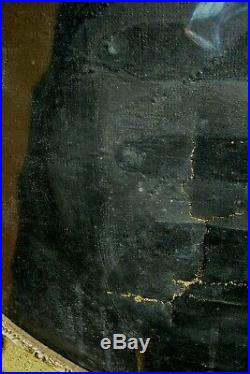 Portrait à vue ovale de P Courtey dit l'ainé 84 x 77 HST