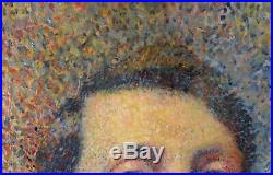 Portrait, autoportrait, tableau, peinture, Signac, Seurat, Luce, pointillisme