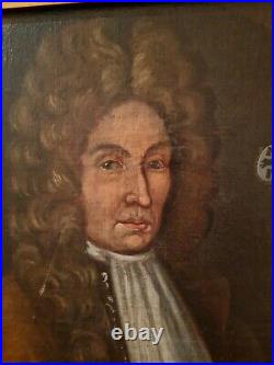 Portrait d'Homme Armoiries, Masson De La Moirinière, huile sur toile