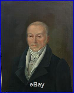 Portrait d'homme Ecole Française du XIXème siècle Huile sur toile Louis Philipp