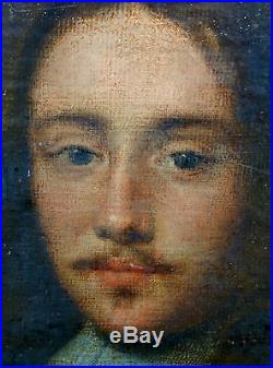 Portrait d'homme Epoque XVIIème siècle Huile sur toile