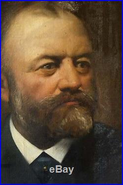 Portrait d'homme HST Charles Joseph WATELET (1867-1954) Bruxelles