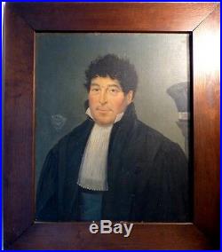 Portrait d'un Magistrat en Robe d'Avocat époque 1830 Magistrature d'Angers XIXe