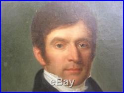 Portrait d'un beau gentilhomme (époque Restauration vers 1820) Huile sur toile