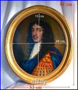 Portrait de Charles II Roi d'Angleterre d'Irlande et d'Écosse (1630 -1685)
