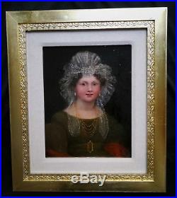 Portrait de Dame à la coiffe /huile sur toile/vers 1830