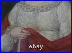 Portrait de Femme Ecole Française du XIXème siècle Huile/Toile