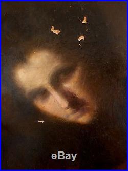 Portrait de Femme XIXème DLG Eugène Carrière Huile sur toile Symboliste