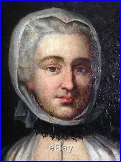 Portrait de Femme à la vielle, Ecole française du XVIIIe siècle, vers 1750