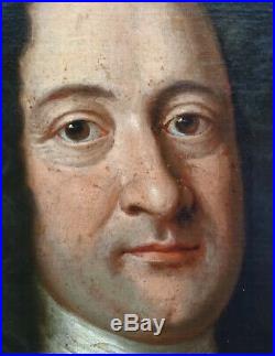Portrait de Gentilhomme d'Epoque Louis XIV Huile sur Toile début XVIIIème siècle