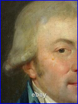 Portrait de Gentilhomme en redingote époque XVIIIe Directoire