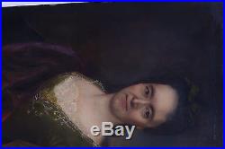 Portrait de femme Epoque Louis XIV Ecole Française Huile sur toile
