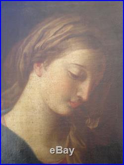 Portrait de femme Huile sur toile du XVIIIème siècle
