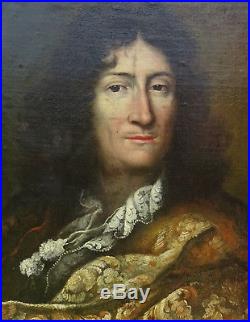 Portrait de gentilhomme Ecole Française du XVIIème siècle Huile sur toile