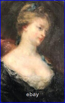 Portrait de jeune femme qualité début XIXe