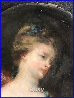 Portrait de jeune femme qualité début XIXe