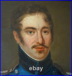 Portrait début XIXe d'un officier royaliste de l'Armée de Condé pendant l'Empire