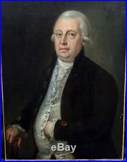 Portrait gentilhomme Epoque XVIIIème Ecole française Huile sur toile Louis XVI
