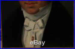 Portrait homme vers 1830, romantisme, epingle, foulard, cravate, empire