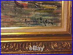 RAYMOND BESSE (1899-1969) Grande huile sur toile signée (70x61cm)