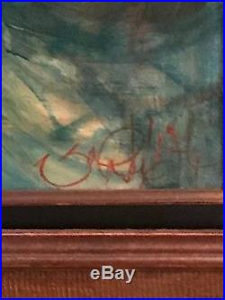 Rare tableau huile sur toile signé du peintre valadié jean-baptiste