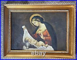 Reproduction anonyme de Carlo Dolci (1616-1687) Huile sur toile XX