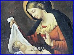 Reproduction anonyme de Carlo Dolci (1616-1687) Huile sur toile XX