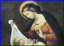 Reproduction anonyme de Carlo Dolci (1616-1687) Huile sur toile XX