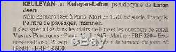 SPLENDIDE COUCHER DE SOLEIL par Jean LAFON-KEULEYAN 1886/1973