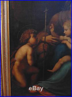 Sainte Famille avec sainte Anne et saint Jean enfant, école italienne, XVIIe