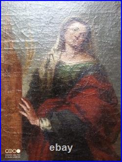 Sainte Juste et Sainte Rufina, 17e ou 18e, Suiveur de Murillo, Huile sur toile