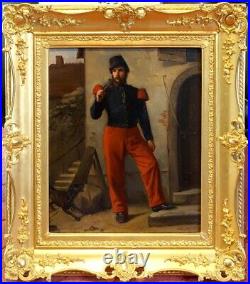 Sapeur Pompier Français vers 1870, Peintre à Identier, Top Qualité