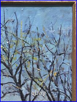 Small Landscape House Sky Forest, Original Antique Oil painting, Framed, Signed Small Landscape House Sky Forest, Original Antique Oil painting, Framed, Signed