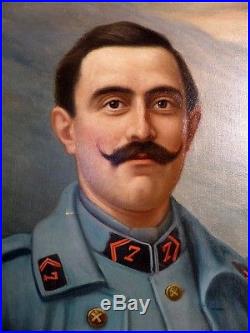 Soldat de la Première Guerre Mondiale & sa Croix de Guerre avec étoile Portrait