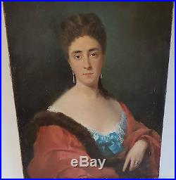 Tableau Portrait De L' Imperatrice Eugenie Par Monseret 1813 1888