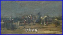 TABLEAU ancien huile sur toile signée gabriel GRUCHY paysage Breton