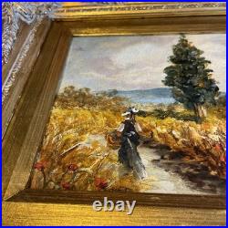 TURRI PAYSAGES CHAMPÊTRES Circa 1960 Paire D'Huiles Sur Toile Originales BE Rare