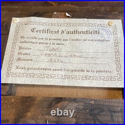 TURRI PAYSAGES CHAMPÊTRES Circa 1960 Paire D'Huiles Sur Toile Originales BE Rare