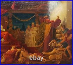 Tableau 19ème illustration bible ancien testament prophète Daniel Balthazar